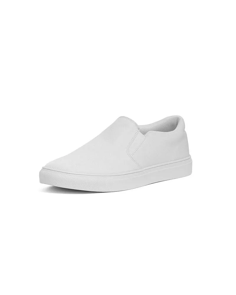 Pale White Slip-On Canvas Sneakers | Women's | White | C0M0Y0K0