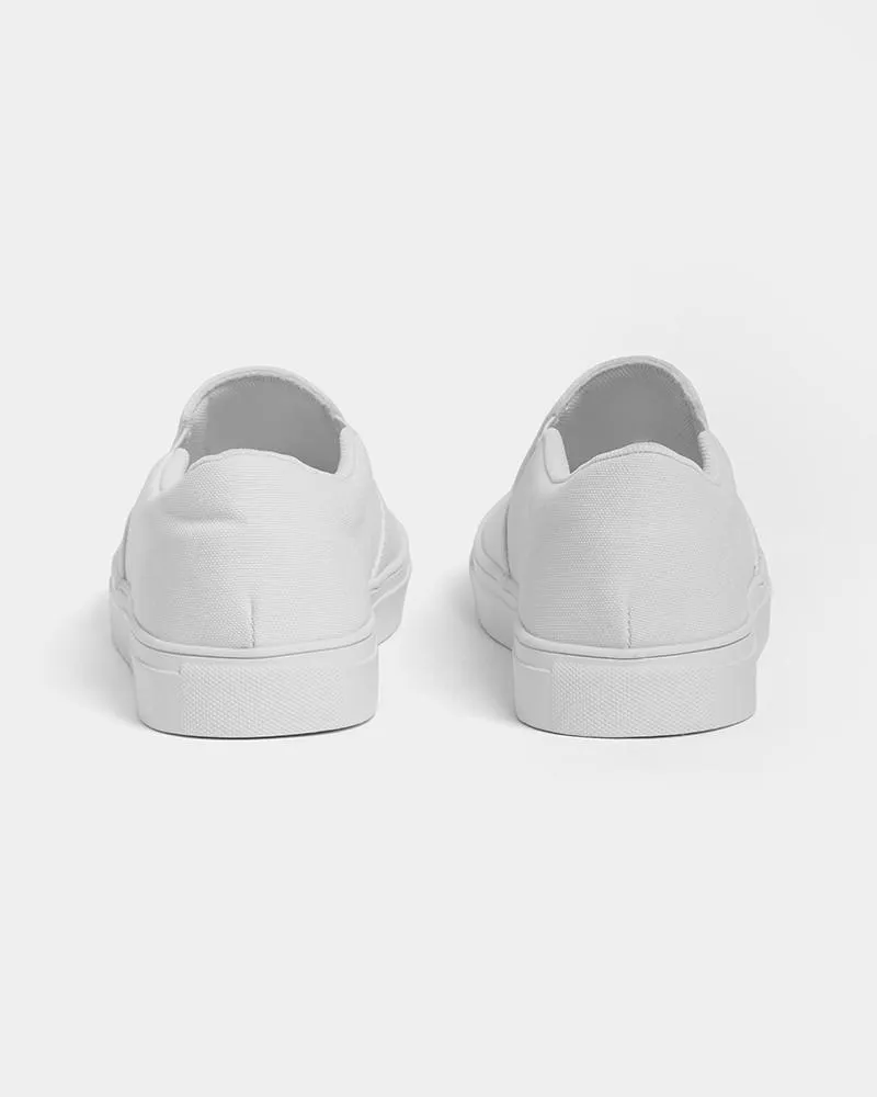 Pale White Slip-On Canvas Sneakers | Women's | White | C0M0Y0K0