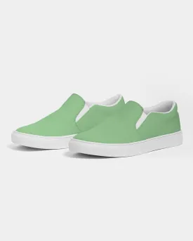 Pastel Green Slip-On Canvas Sneakers | Men's | Bright Pastel Green | C45M0Y60K0