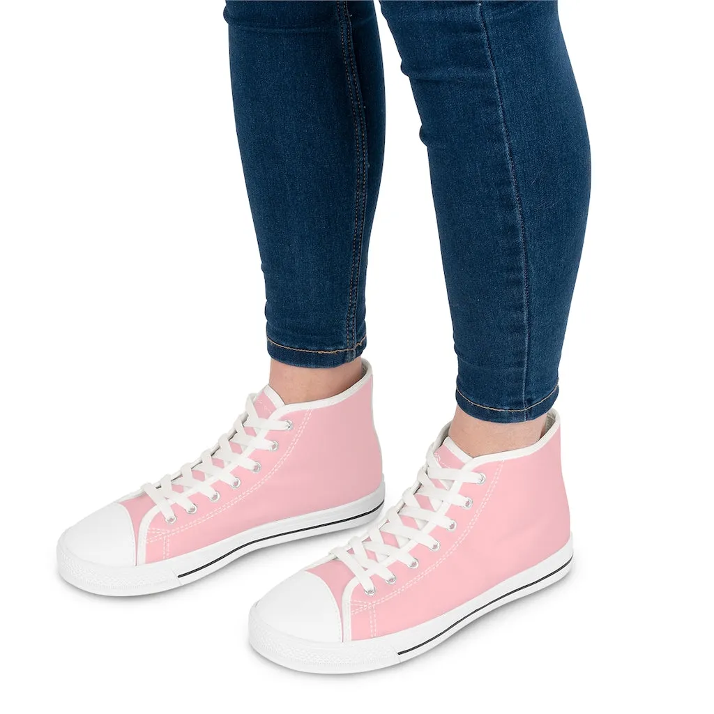 Pink Women's High Top Sneakers