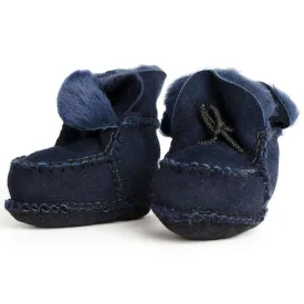 pram shoe: indigo blue