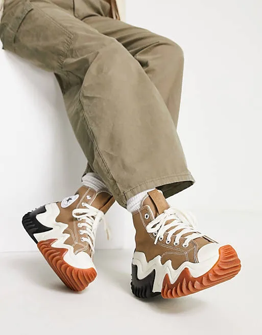 Run Star Motion Hi Sneakers in Sand Dune