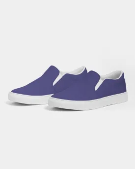 Shaded Midtone Blue Slip-On Canvas Sneakers | Women's | C80M80Y0K30