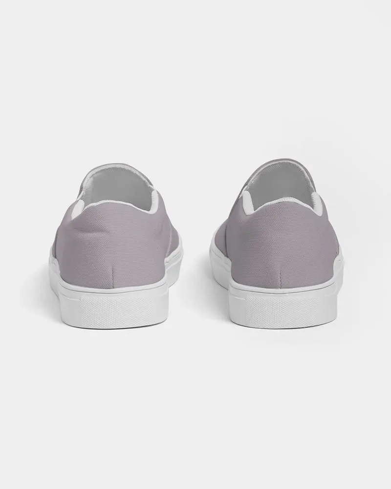 Shaded Pale Magenta Brown Slip-On Canvas Sneakers | Women's | C0M10Y0K30