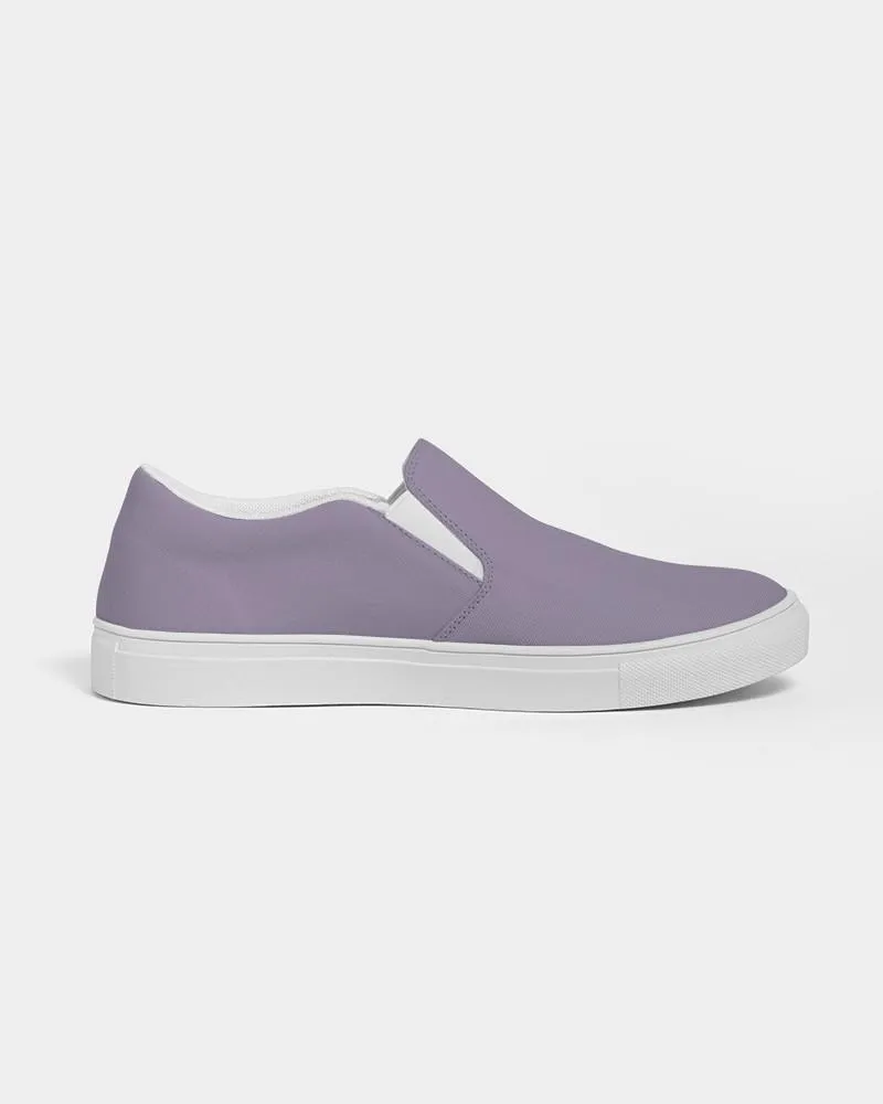 Shaded Pale Pastel Violet Gray Slip-On Canvas Sneakers | Men's | C22M30Y0K30