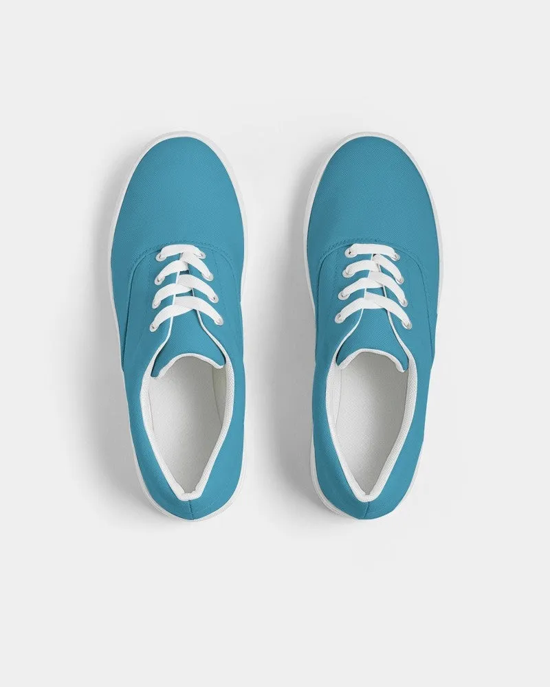 Shaded Pastel Cyan Canvas Sneakers | Women's | C60M0Y0K30