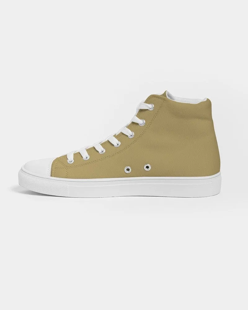 Shaded Pastel Yellow High-Top Canvas Sneakers | Women's | C0M15Y60K30