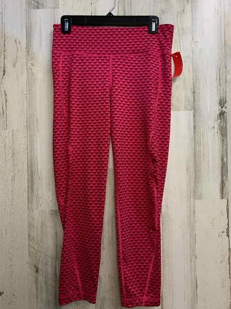 Size M VINEYARD VINES Activewear HT PINK WHALE TAIL LEGGINGS LEGGINGS