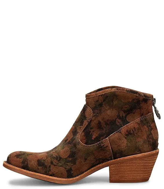 Sofft Womens Aisley Corduroy Floral Boots