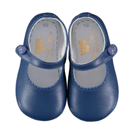 Soft Leather Baby 'Lucy' Shoes - French Navy