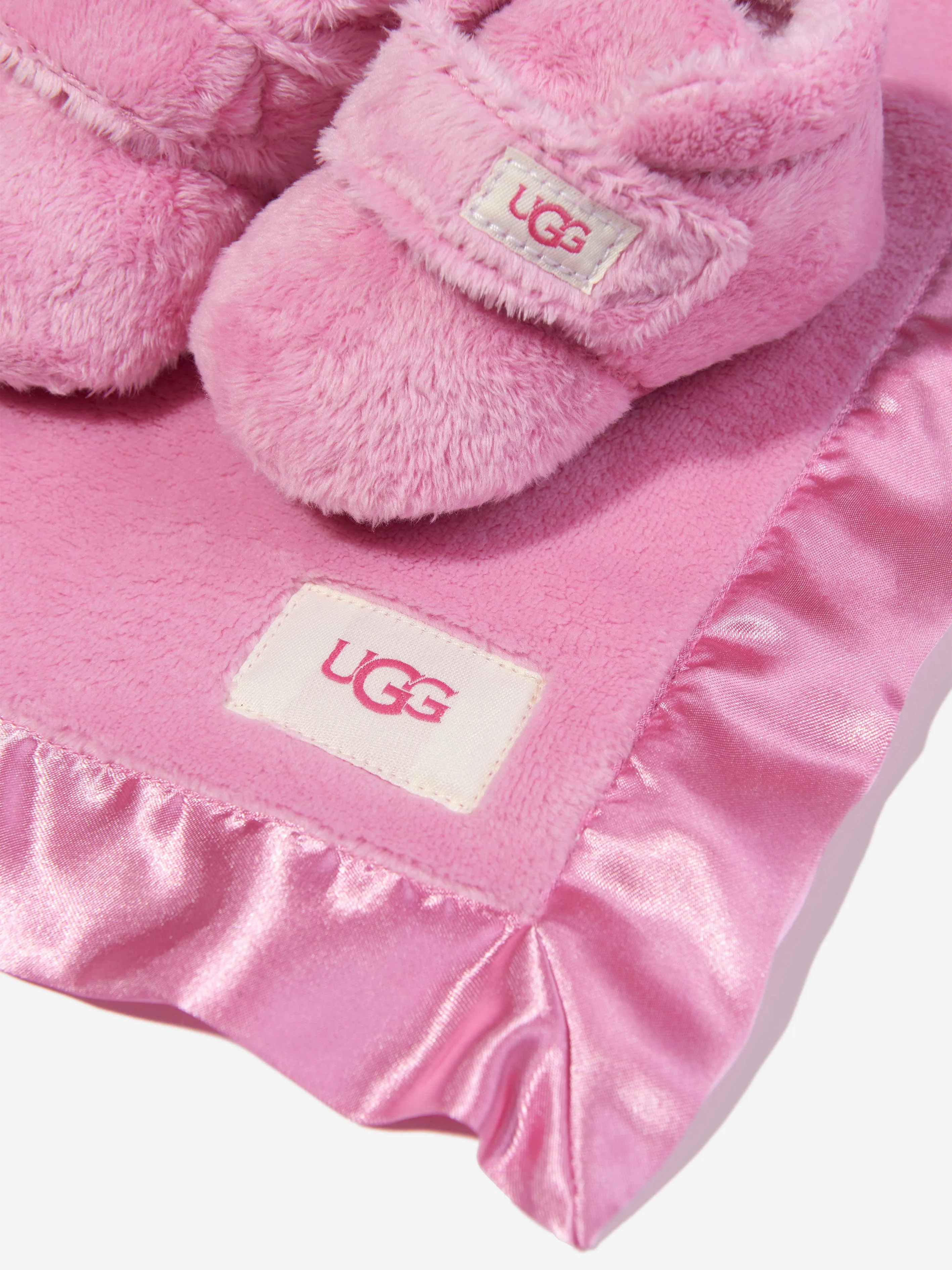 UGG Baby Girls Bixbee Booties And Blanket Gift Set