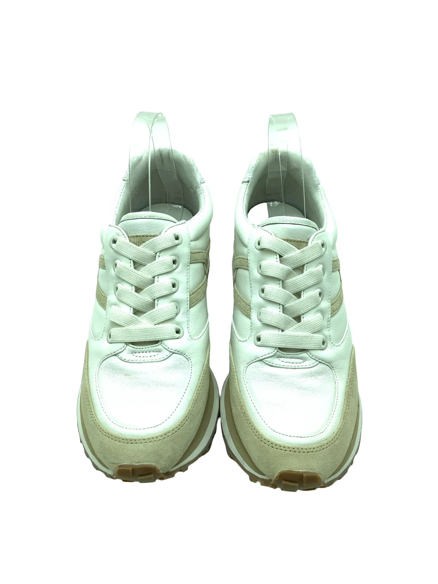 Veronica Beard Leather Colorblock Pattern Tennies Size: 9