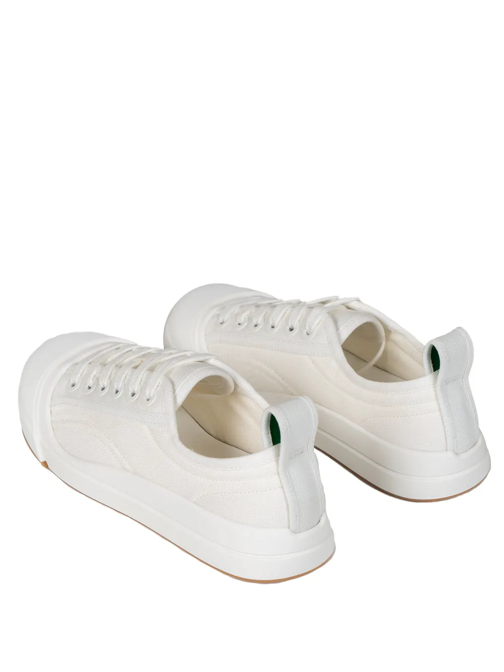 White canvas sneakers