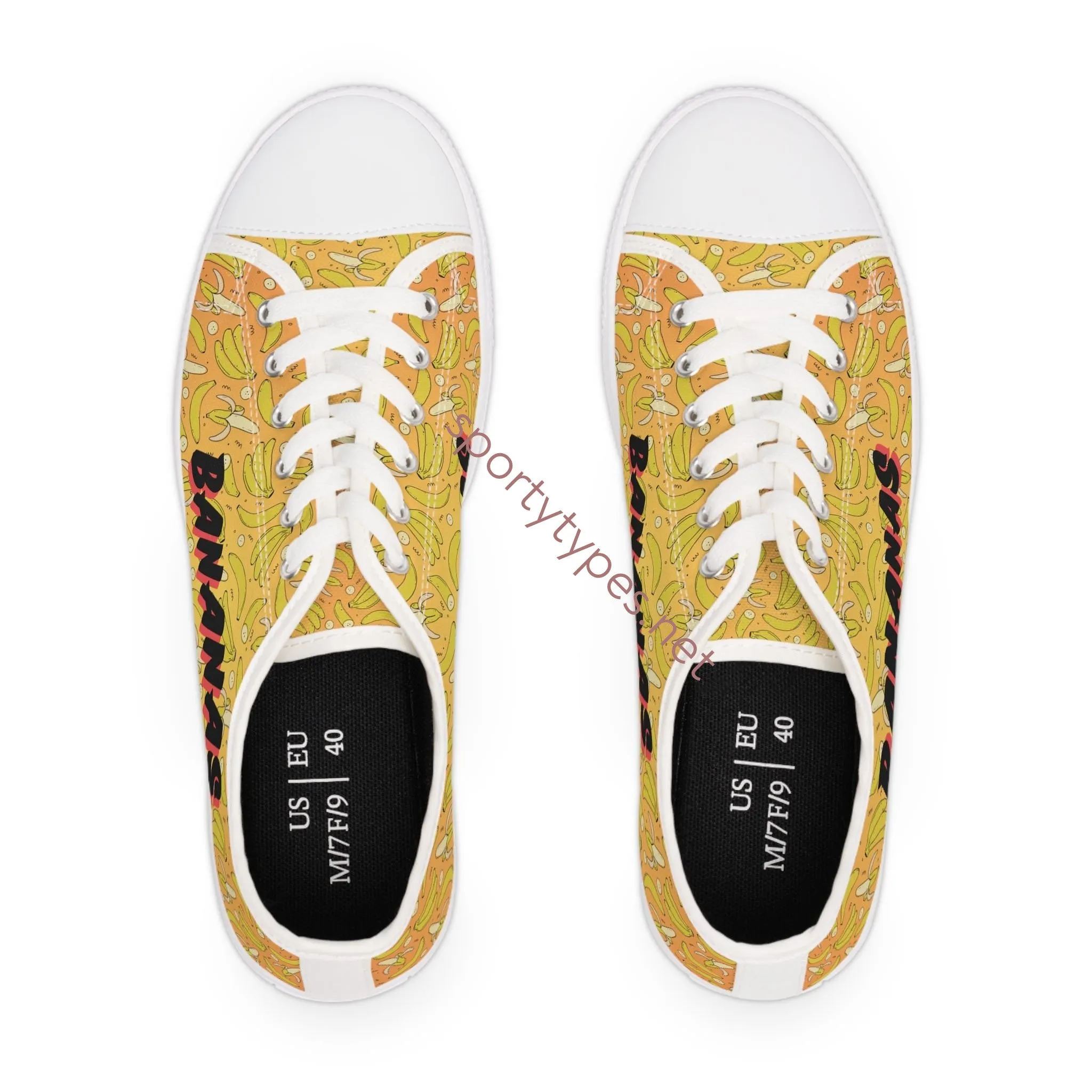 Women's Banana Low Top Canvas Sneakers