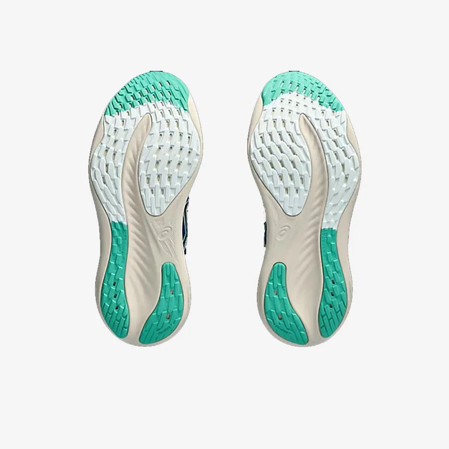 Women's Gel-Nimbus 26 Wide D (Blue Expanse/Aurora Green)