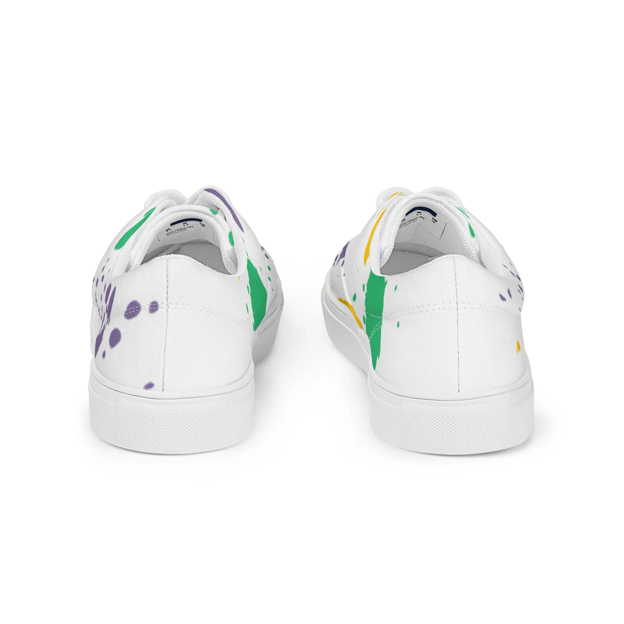 Women’s lace-up canvas shoes Splash Paint