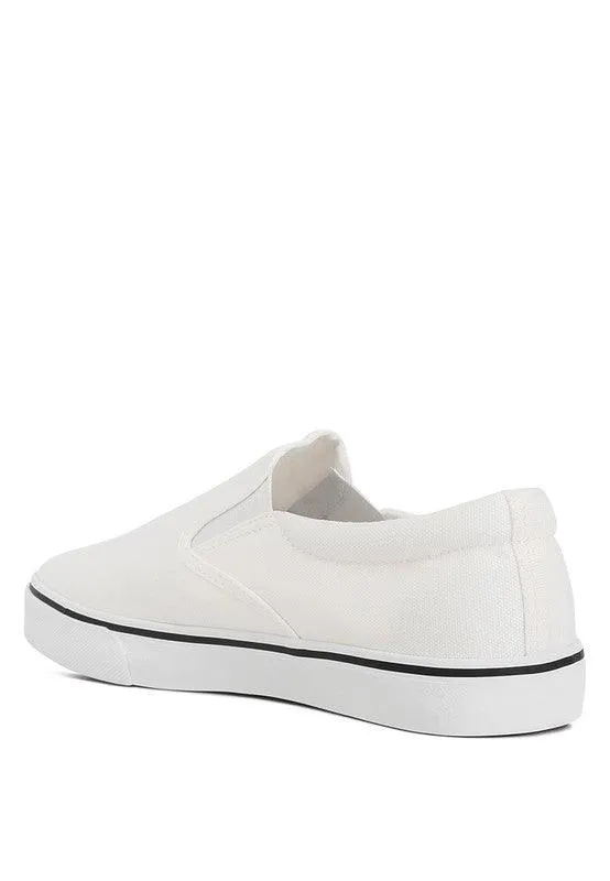 Women's Tennis Shoes Merlin Canvas Slip On Sneakers